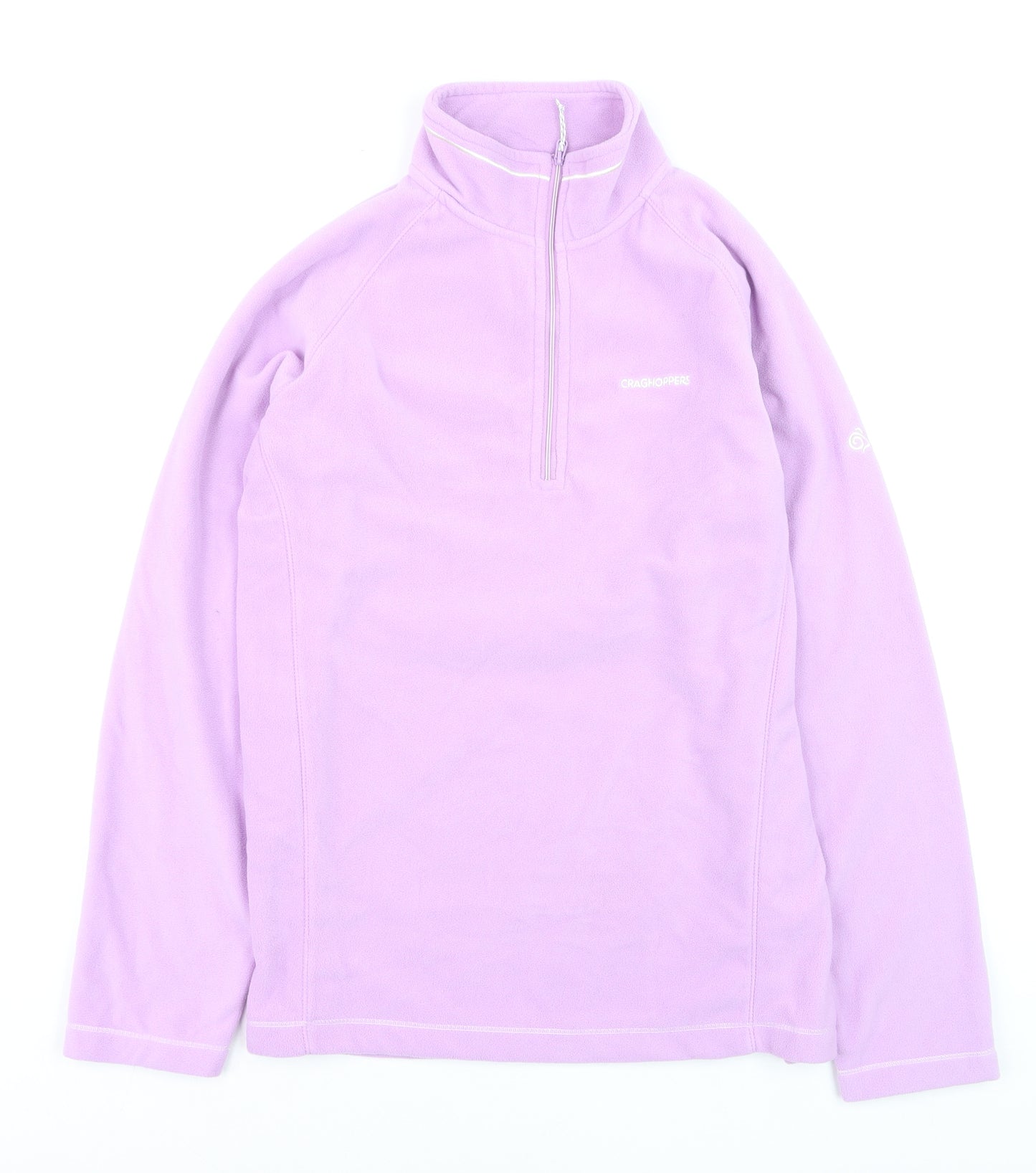 Craghoppers Women’s Purple Fleece Pullover Hoodie UK 16 Lightweight 1/2 Zip