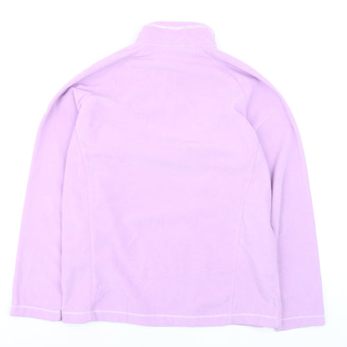 Craghoppers Women’s Purple Fleece Pullover Hoodie UK 16 Lightweight 1/2 Zip