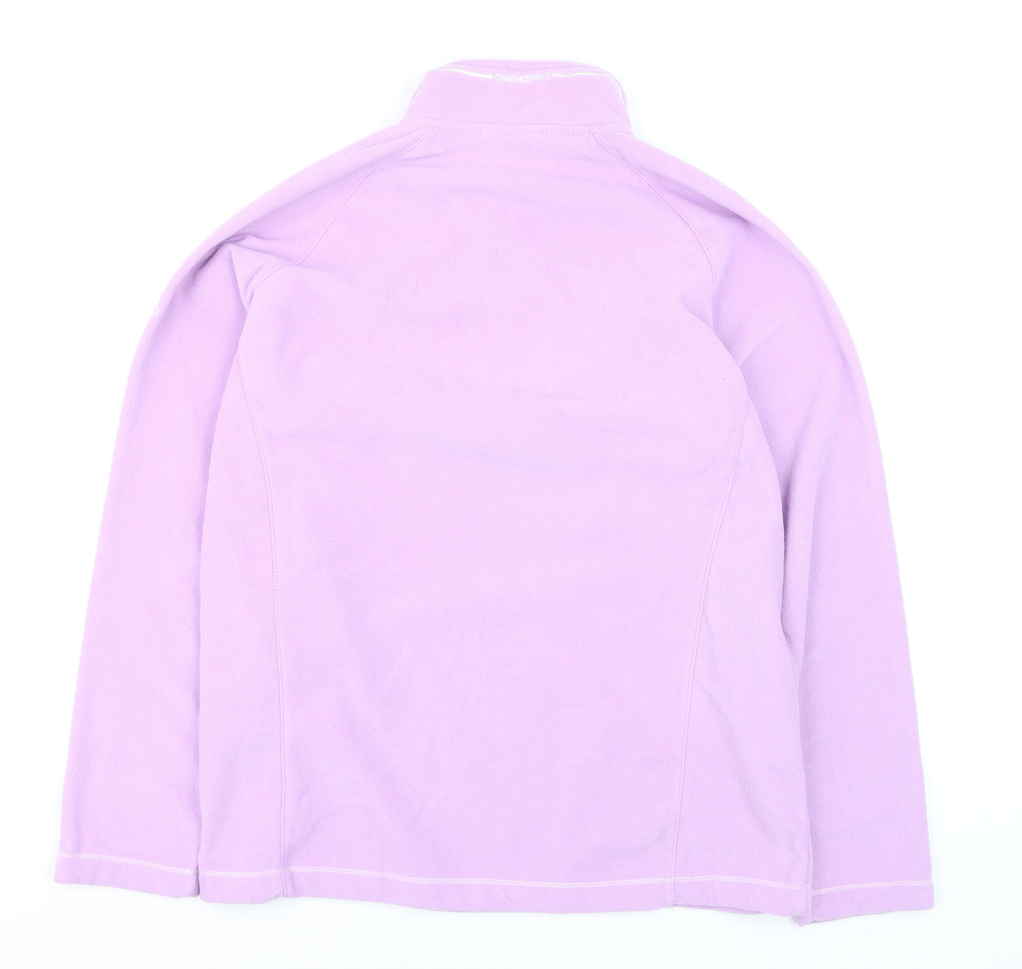 Craghoppers Women’s Purple Fleece Pullover Hoodie UK 16 Lightweight 1/2 Zip