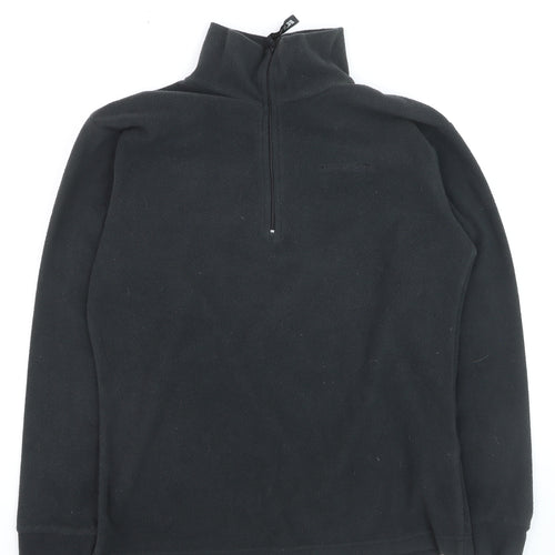 Trespass Men's Black Fleece Half Zip Pullover Sweatshirt M