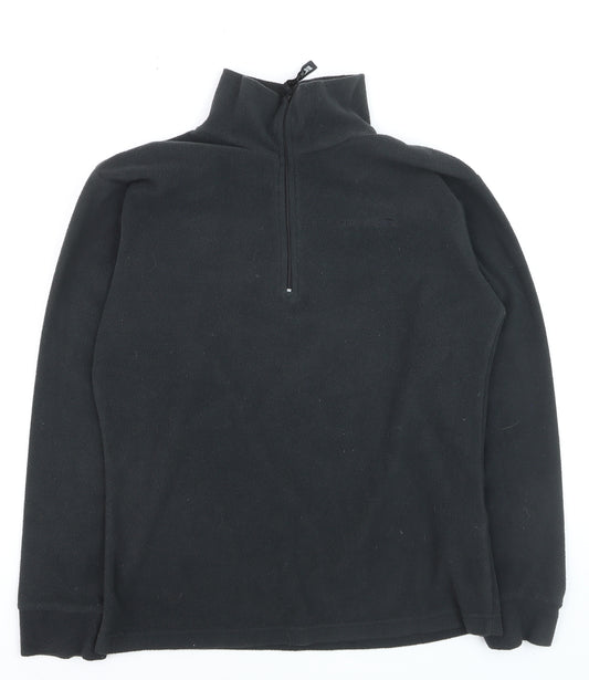 Trespass Men's Black Fleece Half Zip Pullover Sweatshirt M