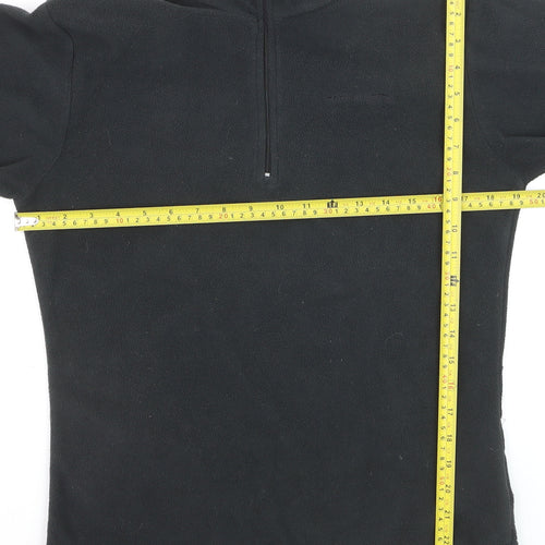 Trespass Men's Black Fleece Half Zip Pullover Sweatshirt M