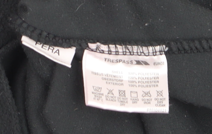 Trespass Men's Black Fleece Half Zip Pullover Sweatshirt M