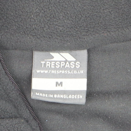 Trespass Men's Black Fleece Half Zip Pullover Sweatshirt M