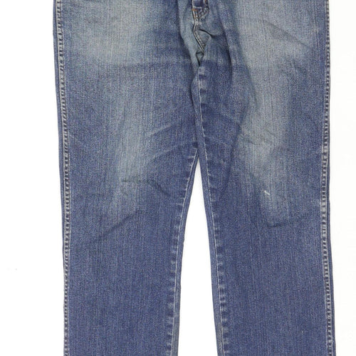 Wrangler Men's Blue Straight Denim Jeans W36 L30 Texas Stretch