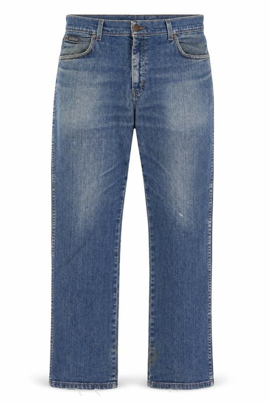 Wrangler Men's Blue Straight Denim Jeans W36 L30 Texas Stretch