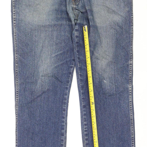 Wrangler Men's Blue Straight Denim Jeans W36 L30 Texas Stretch