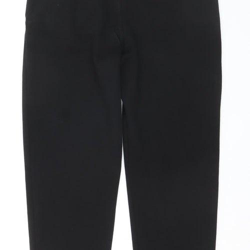 COS Women's Black Cotton Straight Leg Trousers Size 22