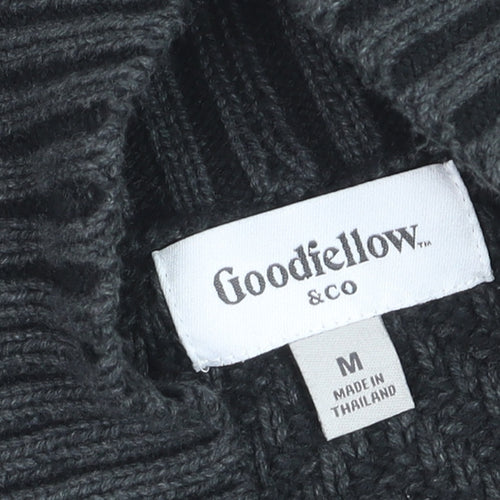 Goodfellow & Co Men’s Grey Herringbone Knit Button Cardigan M