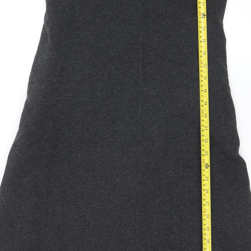 UNIQLO Women Black M Long Sleeve Jersey Shift Dress