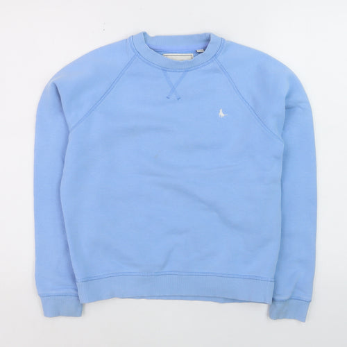 Jack Wills Boys Blue Cotton Pullover Jumper Size 4 Crew Neck Casual