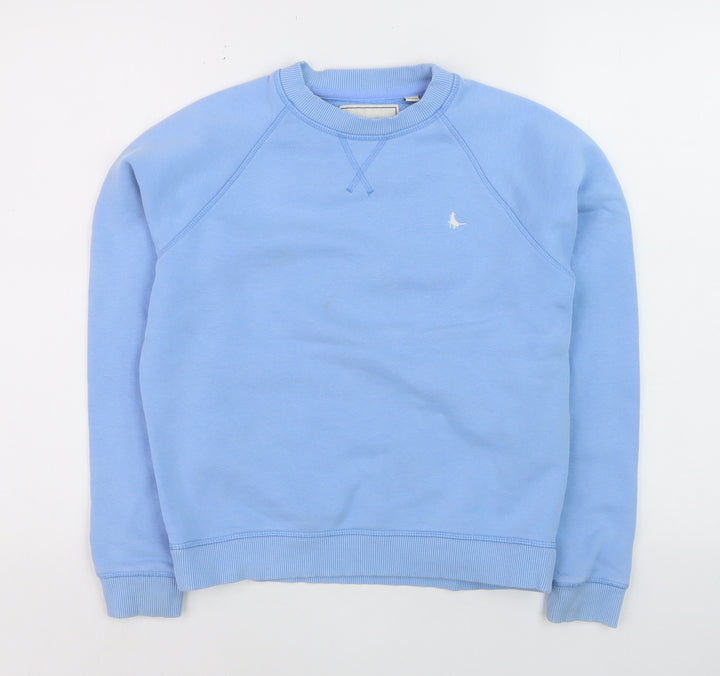 Jack Wills Boys Blue Cotton Pullover Jumper Size 4 Crew Neck Casual