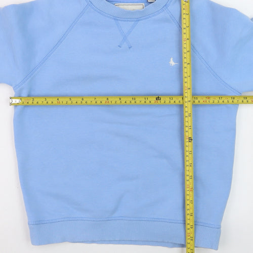 Jack Wills Boys Blue Cotton Pullover Jumper Size 4 Crew Neck Casual