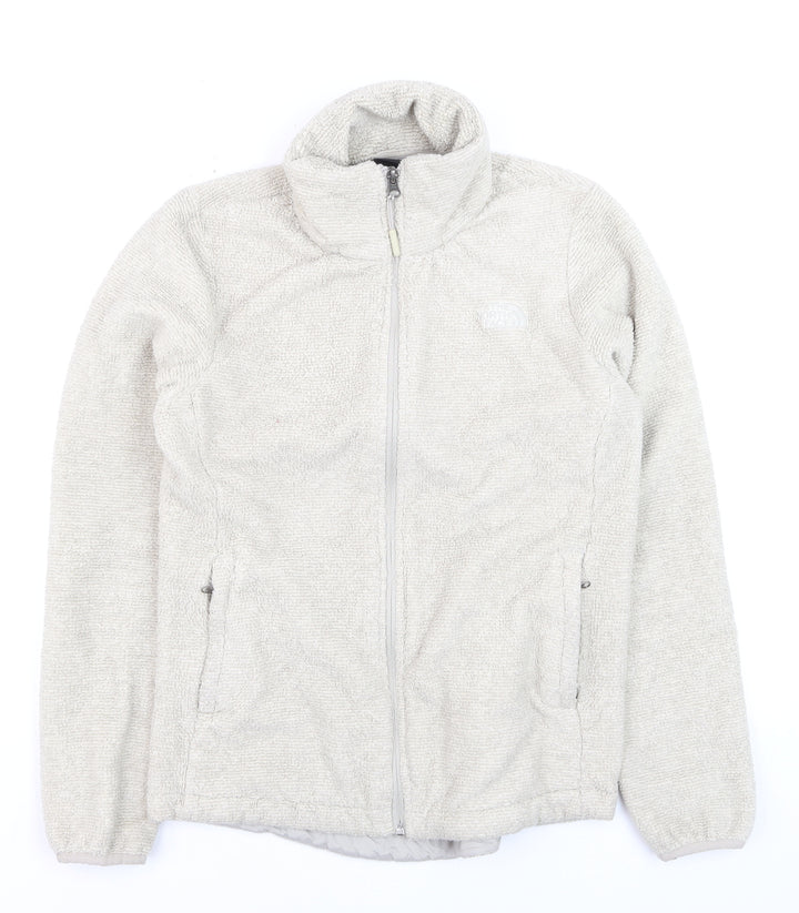 The North Face Womens Beige Full Zip Fleece Hoodie Medium