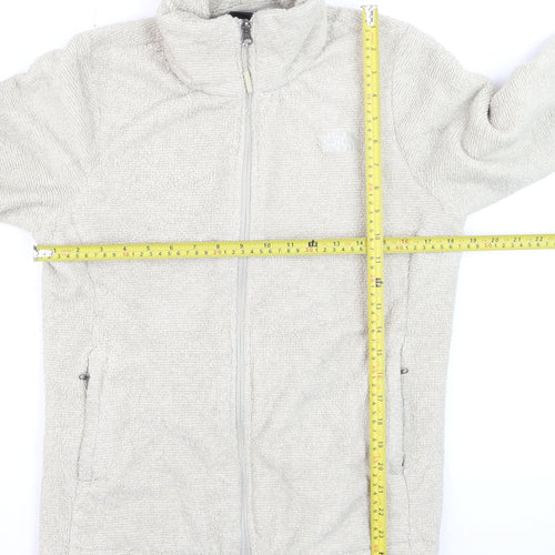 The North Face Womens Beige Full Zip Fleece Hoodie Medium
