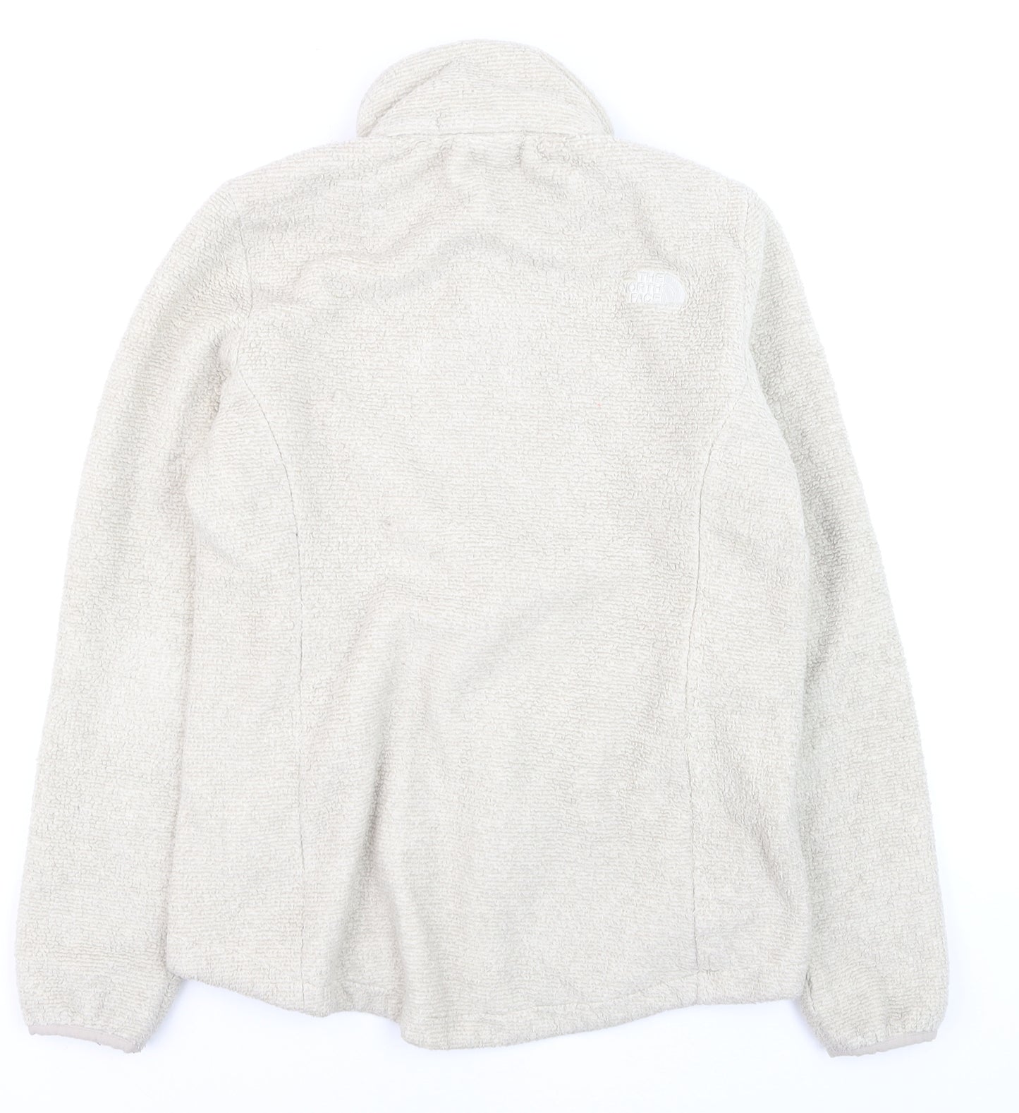 The North Face Womens Beige Full Zip Fleece Hoodie Medium