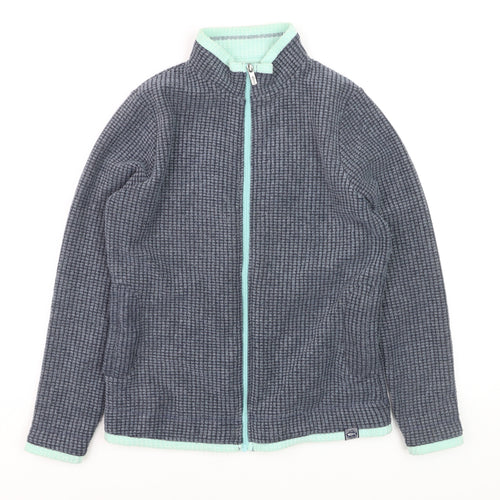Weird Fish Womens Navy Size 12 Full Zip Fleece Sweatshirt
