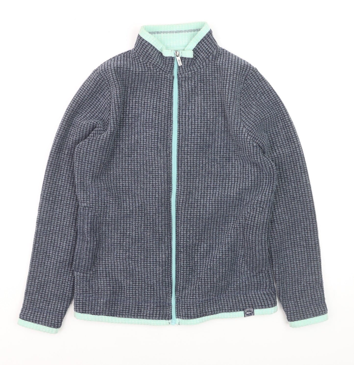 Weird Fish Womens Navy Size 12 Full Zip Fleece Sweatshirt