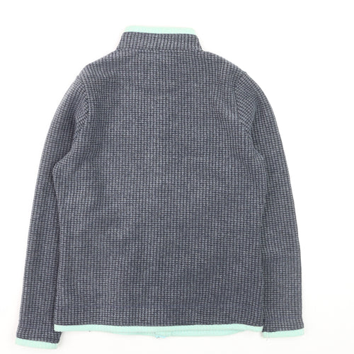Weird Fish Womens Navy Size 12 Full Zip Fleece Sweatshirt