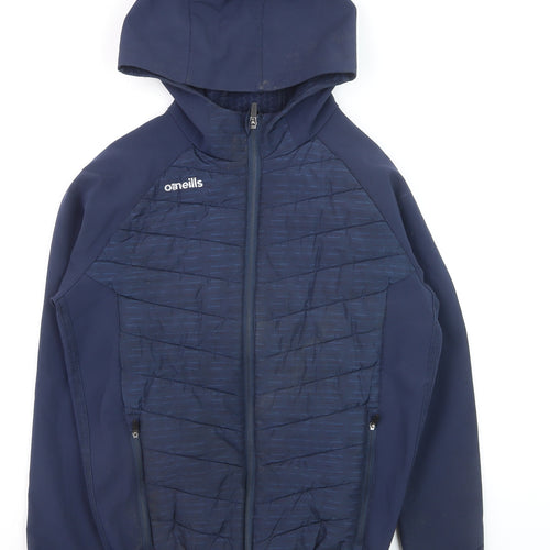 O’Neills Teens Blue Hooded Softshell Puffer Jacket Size 164