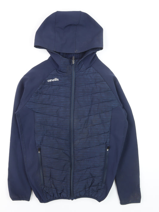 O’Neills Teens Blue Hooded Softshell Puffer Jacket Size 164