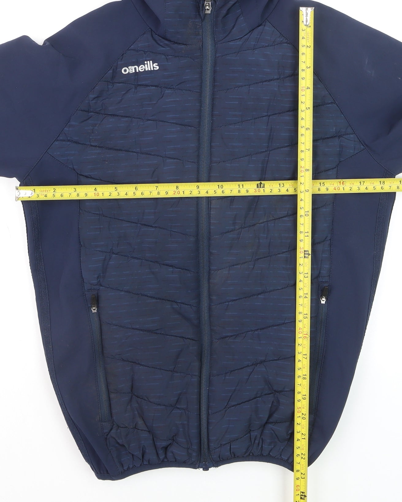 O’Neills Teens Blue Hooded Softshell Puffer Jacket Size 164