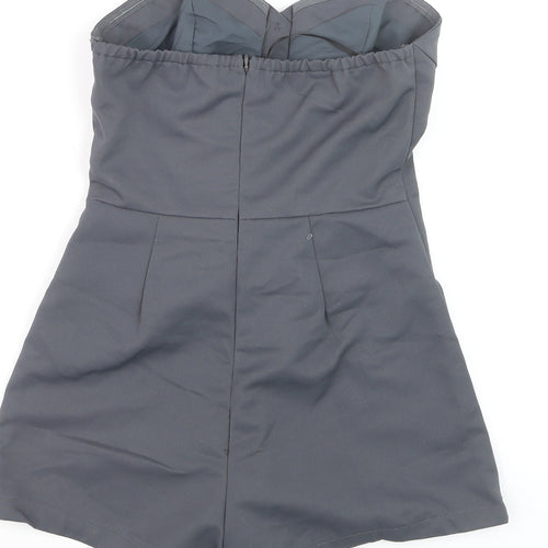 Forever 21 Women’s Grey Strapless Jumpsuit XS Polyester Playsuit