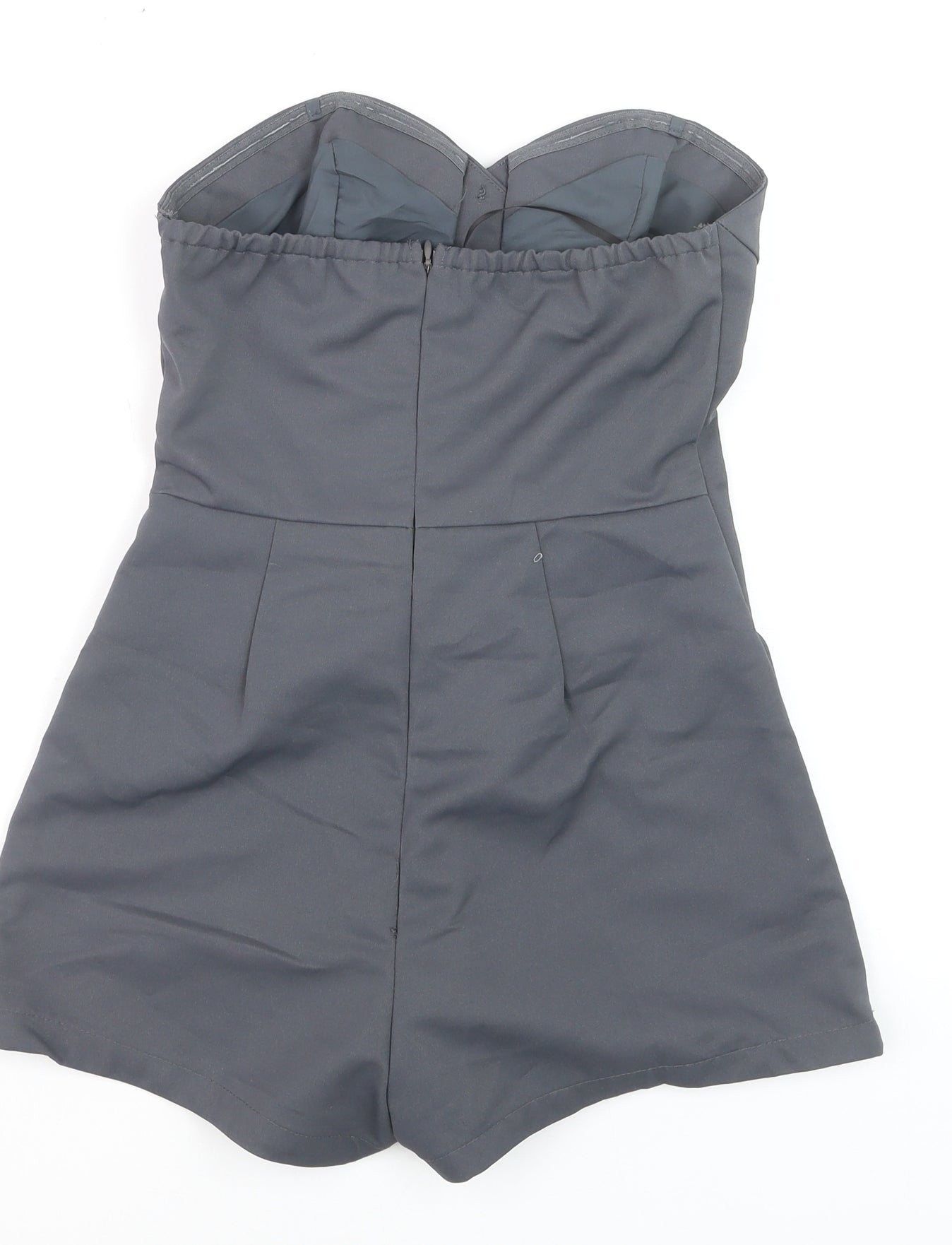 Forever 21 Women’s Grey Strapless Jumpsuit XS Polyester Playsuit