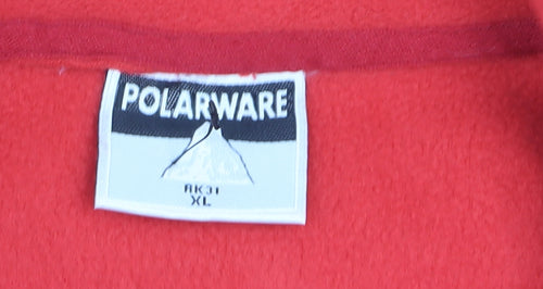 Polarware Men's Red Fleece Waistcoat Bodywarmer XL Outdoor Vest