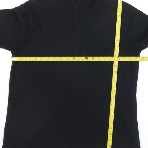 Peter Storm Women's Black 1/2 Zip Fleece Pullover Size 18