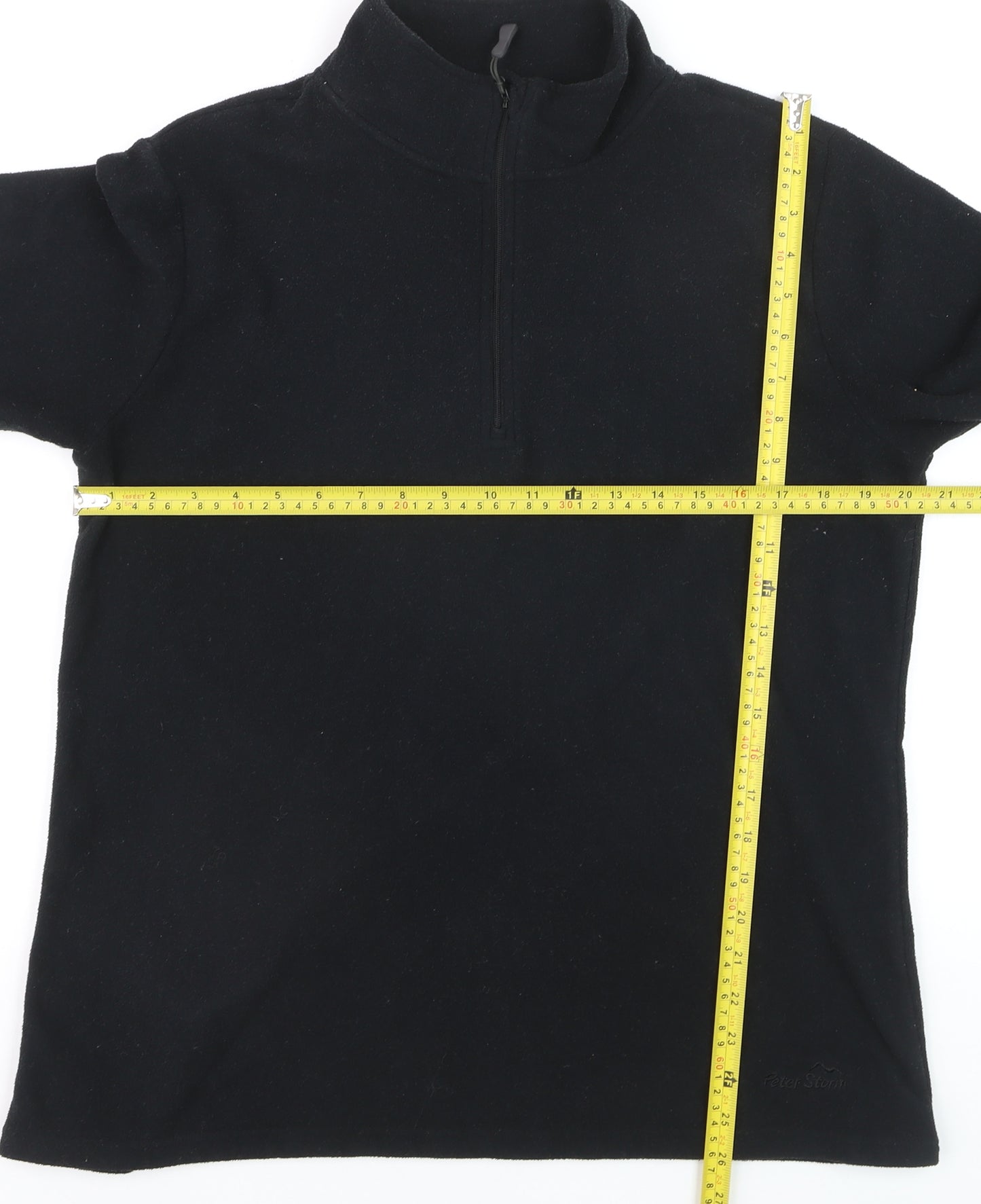 Peter Storm Women's Black 1/2 Zip Fleece Pullover Size 18
