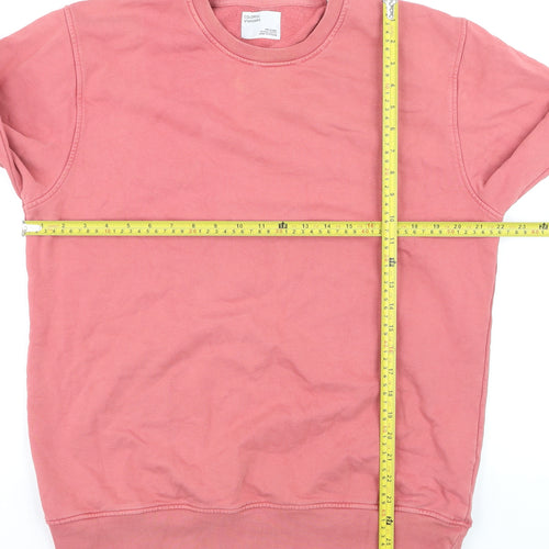 Colorful Standard Women’s Pink Organic Cotton Pullover Sweatshirt L