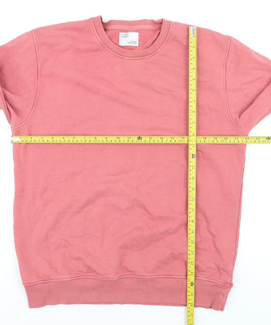 Colorful Standard Women’s Pink Organic Cotton Pullover Sweatshirt L