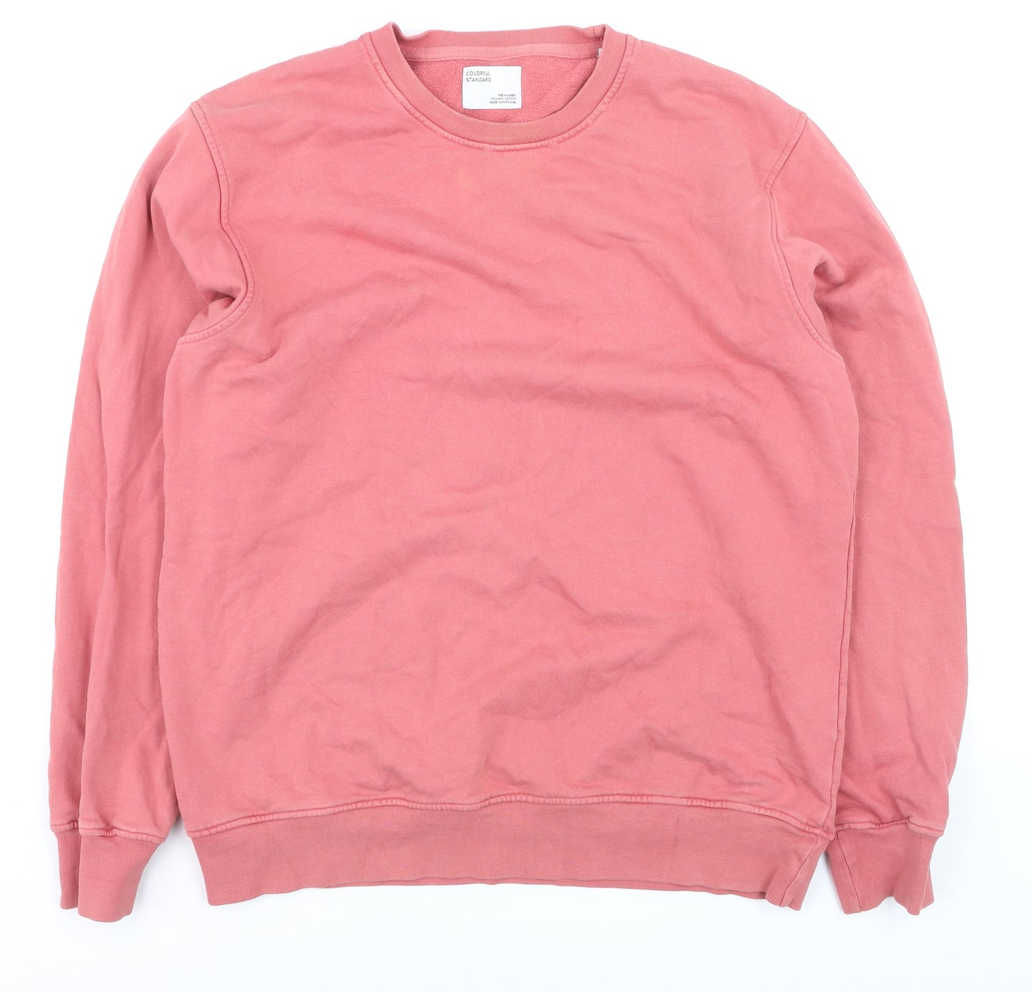 Colorful Standard Women’s Pink Organic Cotton Pullover Sweatshirt L