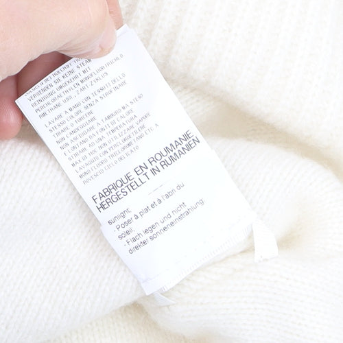 HIGH Women’s Ivory Wool Cable-Knit Jumper Size L