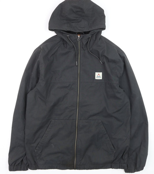 Passenger Men’s Black XL Hooded Windbreaker Jacket