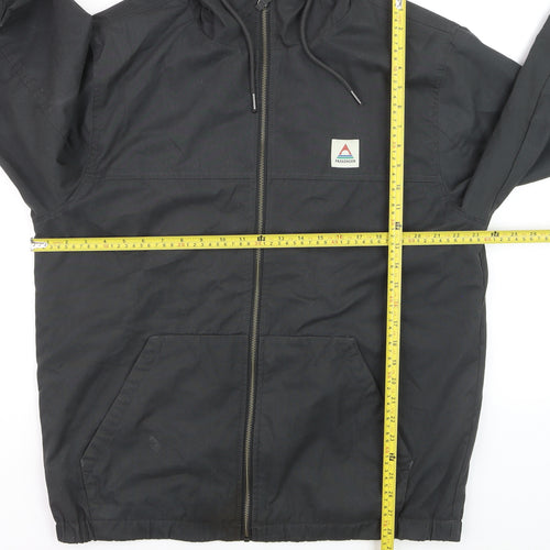 Passenger Men’s Black XL Hooded Windbreaker Jacket
