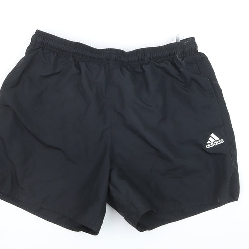 Adidas Men's Black Primegreen Sports Shorts L Quick Dry