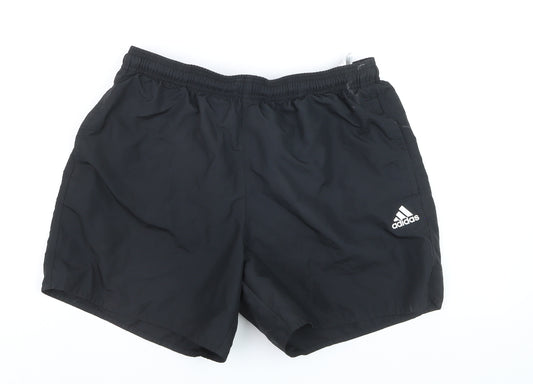 Adidas Men's Black Primegreen Sports Shorts L Quick Dry