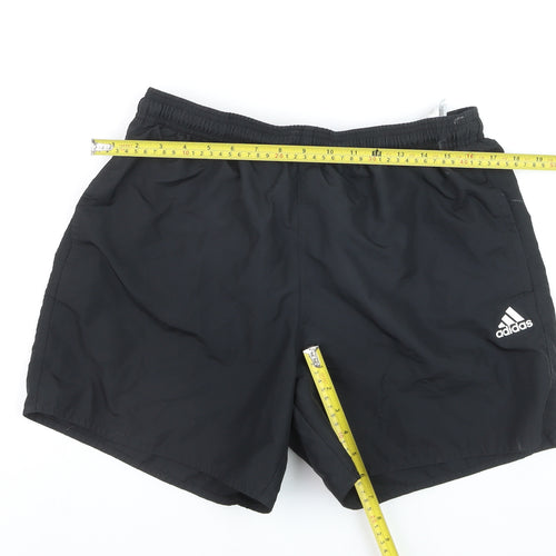 Adidas Men's Black Primegreen Sports Shorts L Quick Dry