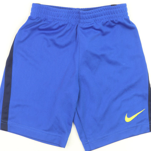 Nike Boys Blue 5-6 Years Athletic Football Shorts 100% Polyester