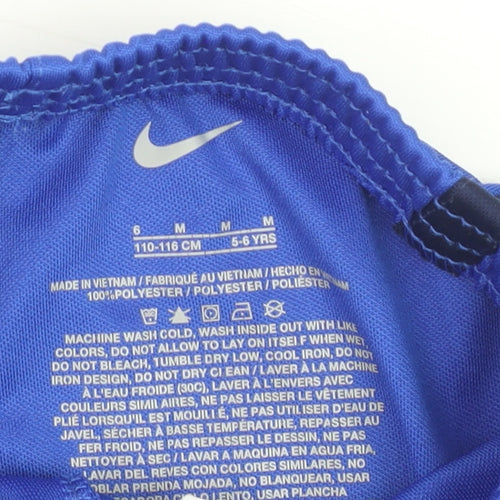 Nike Boys Blue 5-6 Years Athletic Football Shorts 100% Polyester