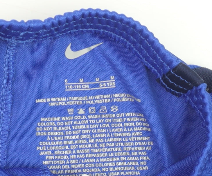 Nike Boys Blue 5-6 Years Athletic Football Shorts 100% Polyester