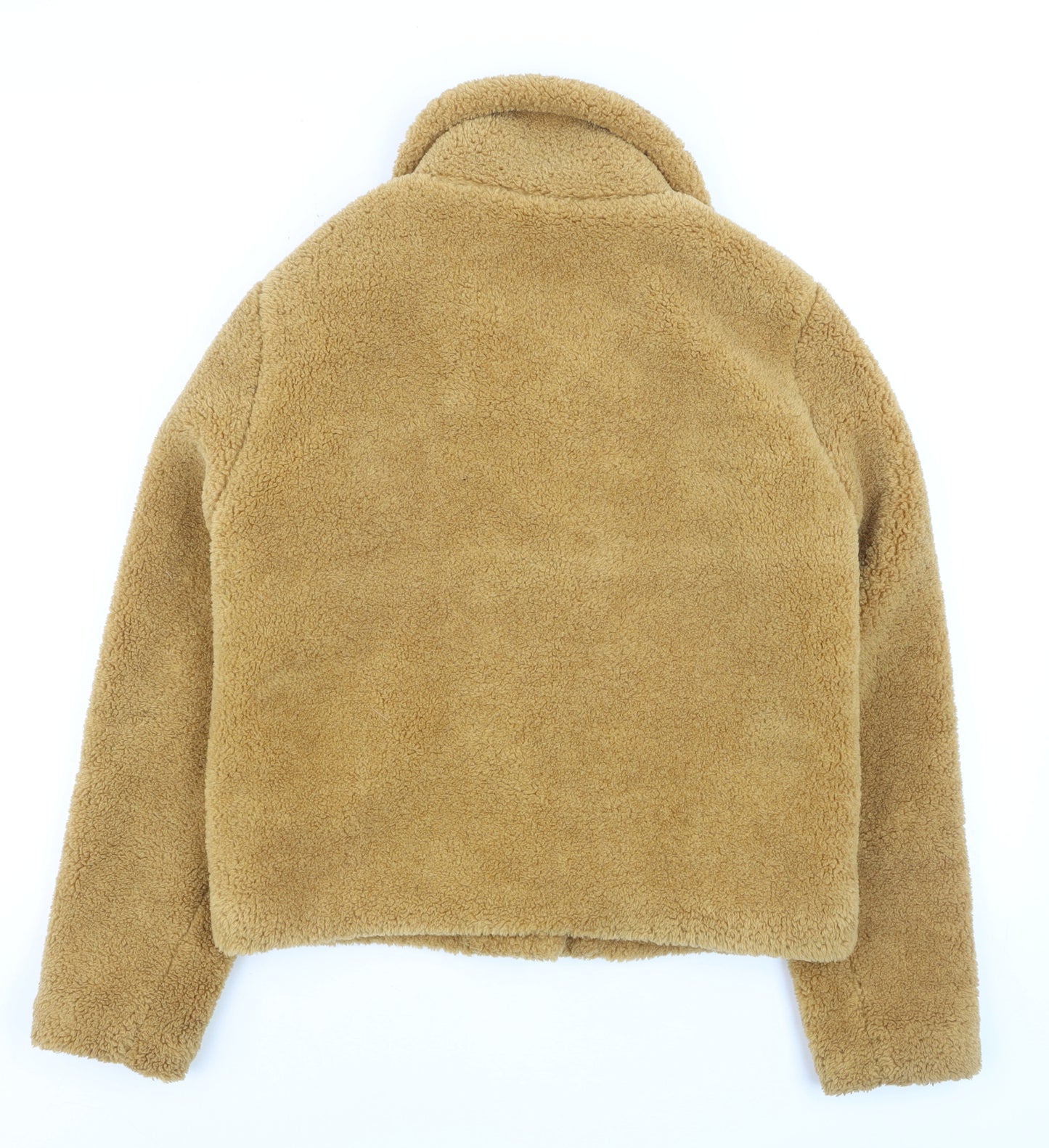 Pimkie Women's Beige Fleece Bomber Jacket Size Small
