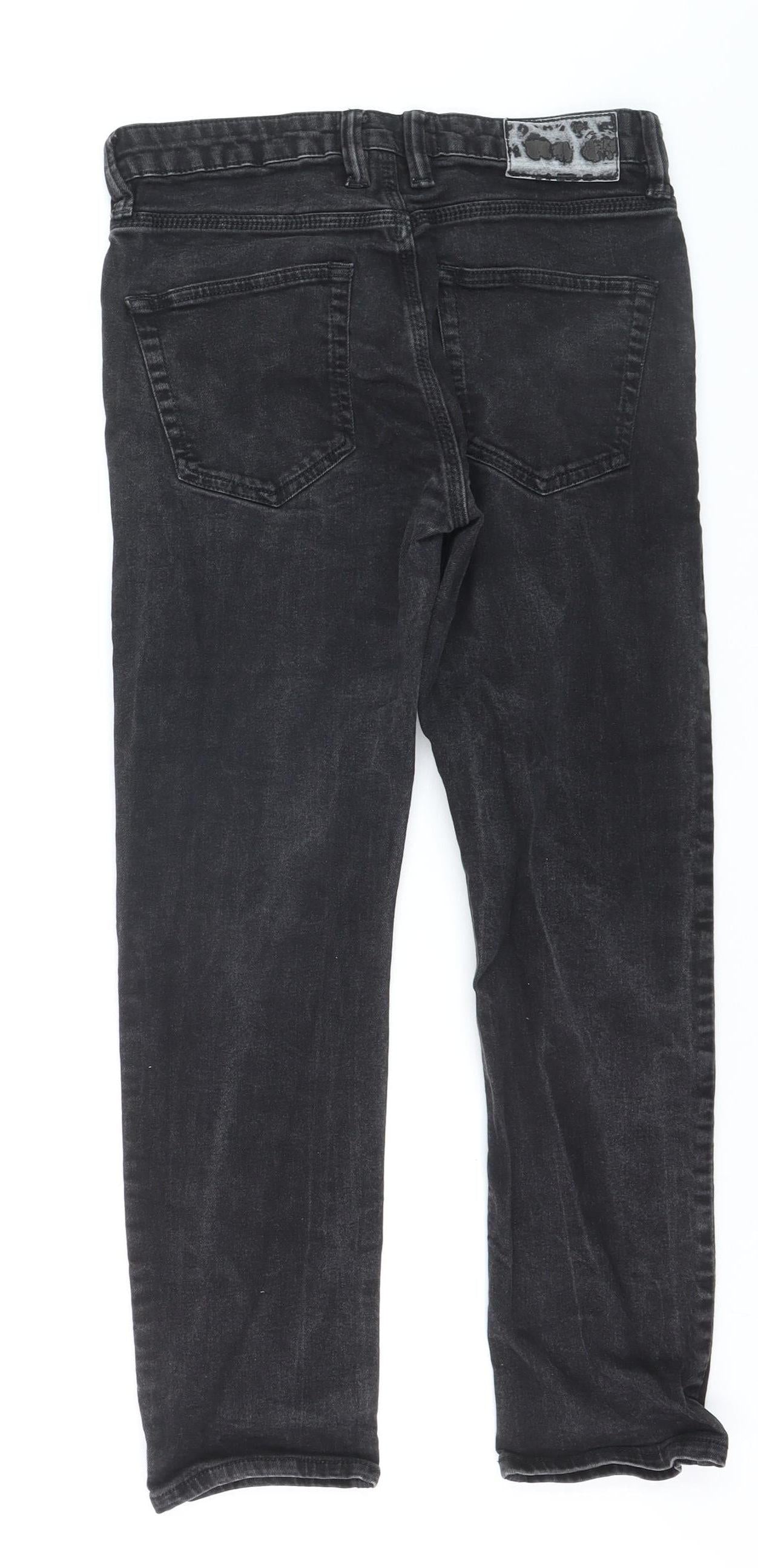 French Connection Womens Black Slim Straight Jeans Size S
