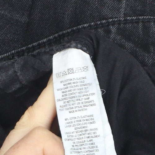 French Connection Womens Black Slim Straight Jeans Size S