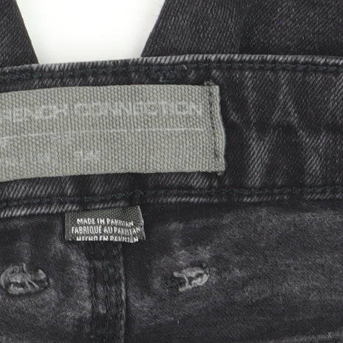 French Connection Womens Black Slim Straight Jeans Size S