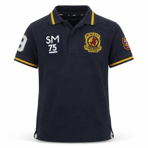 Santa Monica Polo Club Boys Blue 8-9 Years Embroidered Polo Shirt