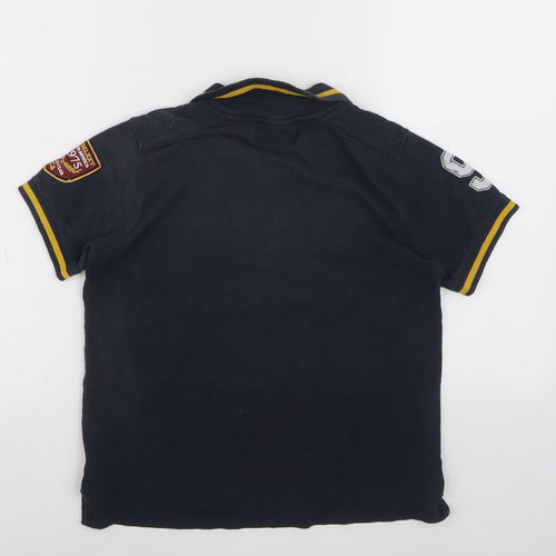 Santa Monica Polo Club Boys Blue 8-9 Years Embroidered Polo Shirt