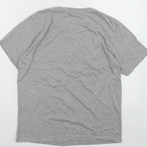 Farah Men’s Grey Crew Neck Short Sleeve T-Shirt Medium